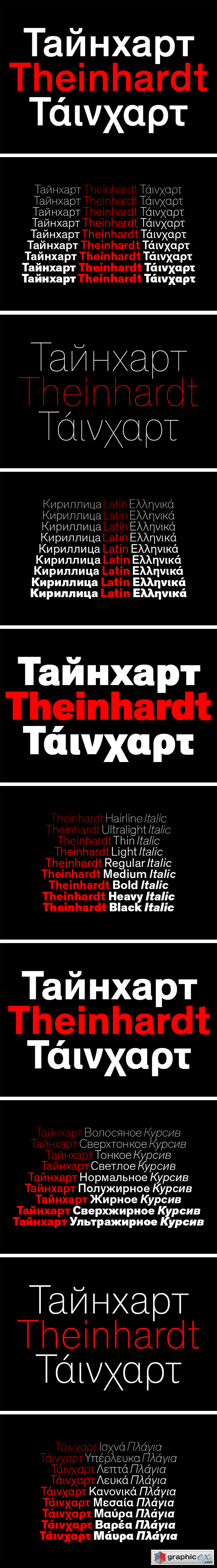 Theinhardt Pan Font Family