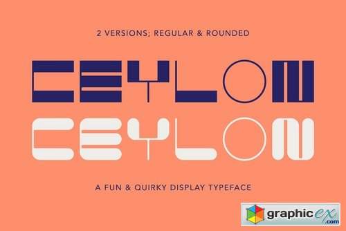 Ceylon - A Quirky Display Font Duo