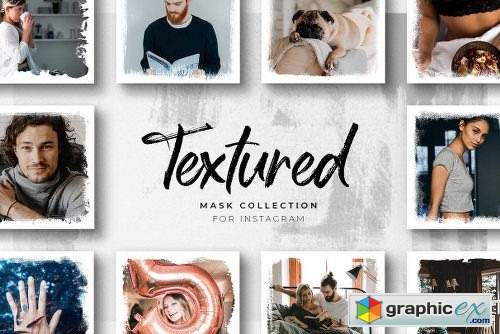 Textured Instagram Masks Collection