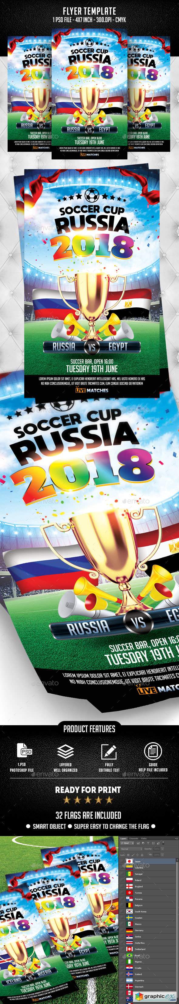 Soccer Cup Flyer Template