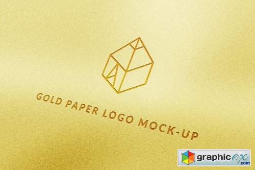 4 Gold Logo Mock-Ups Bundle