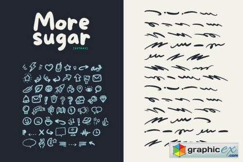 More Sugar Font Family - 3 Fonts