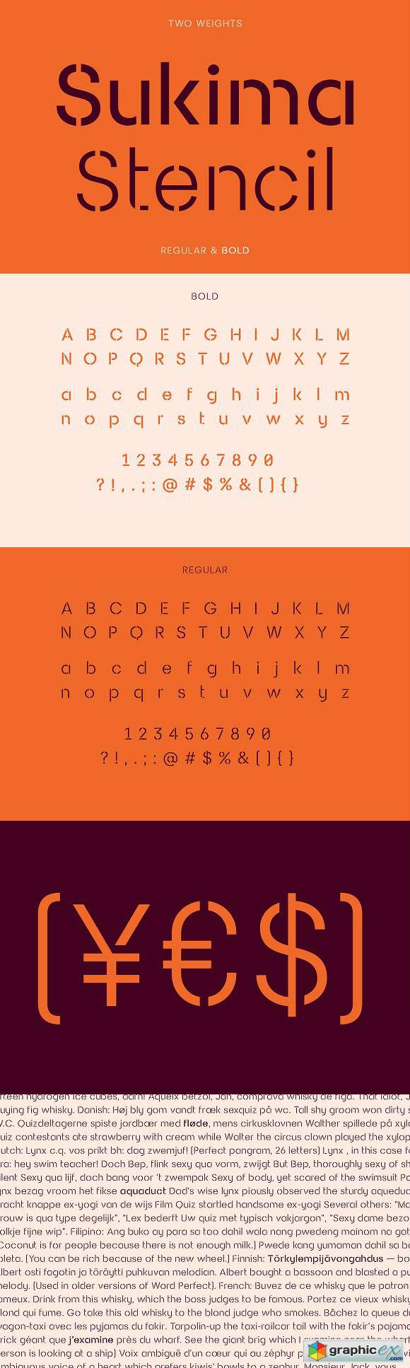 Sukima Stencil – A Display Font