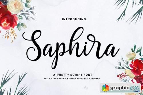 Saphira Font Family - 2 Fonts