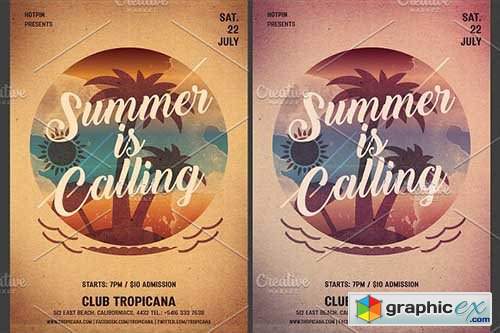 Summer Party Flyer Template 2581816