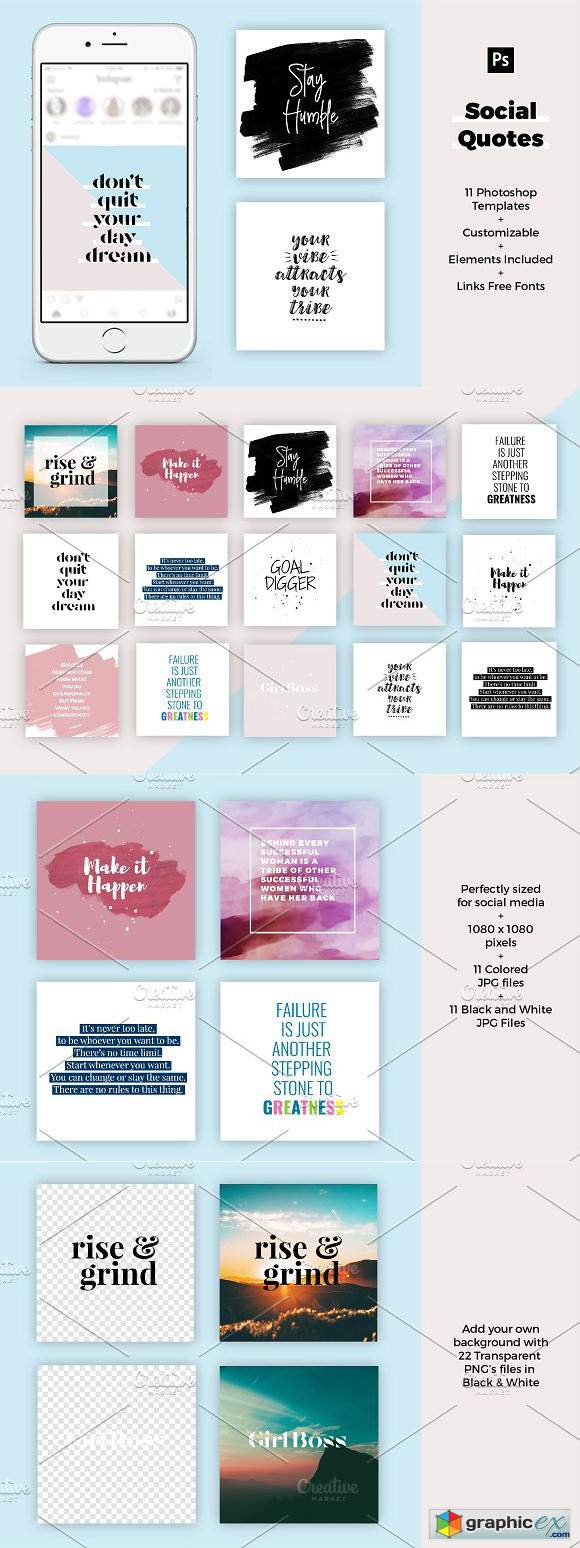 Social Media Quote Templates