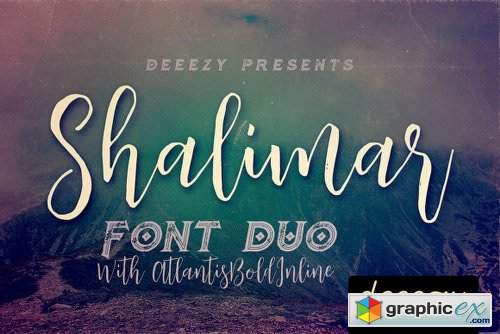 Shalimar Font Duo Font Family - 3 Fonts