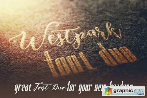 Westpark Script Font Duo Font Family - 3 Fonts