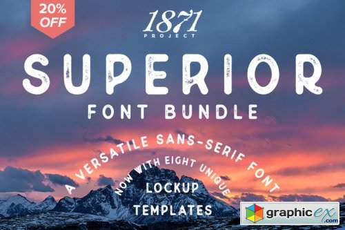 Superior Font Family - 6 Fonts