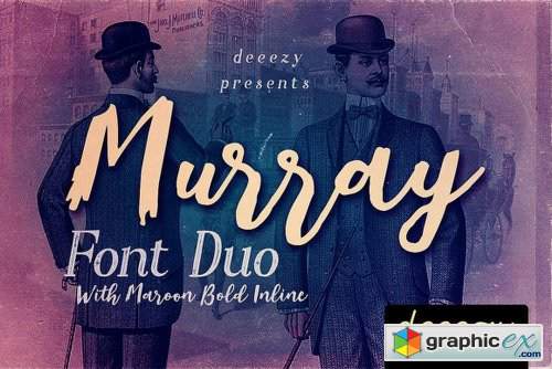 Murray Script Font Duo Font Family - 3 Fonts