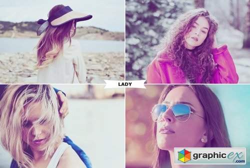 Lady Photoshop Actions