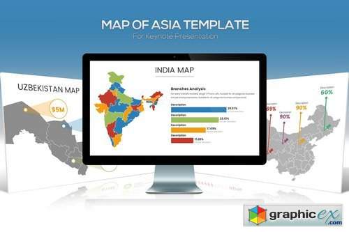 Asia Maps for Keynote Presentation