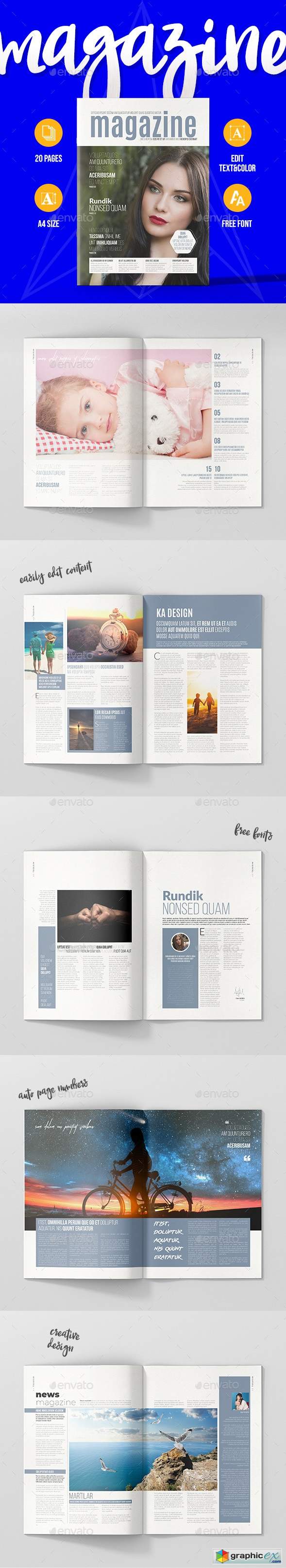 Magazine Template 20 Pages