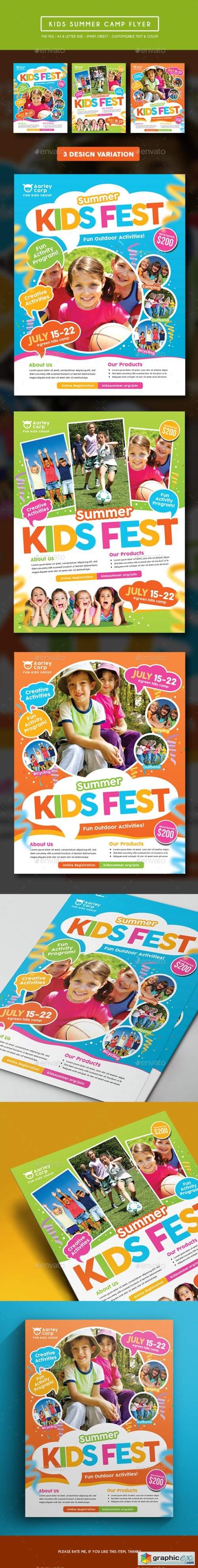 Kids Summer Camp Flyer 15249803