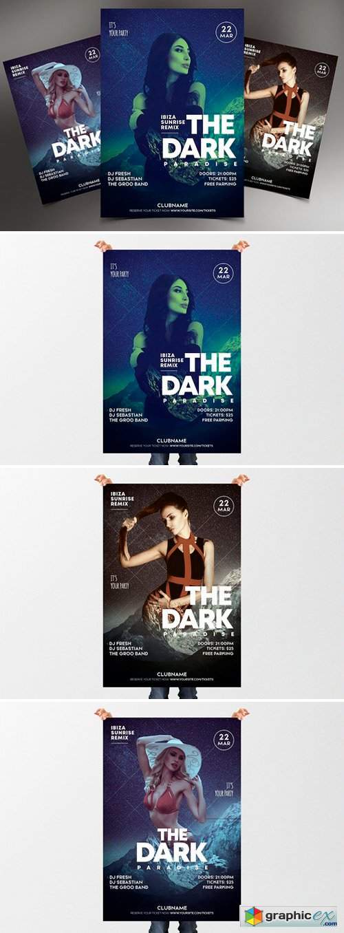 The Dark Paradise - Club Flyer