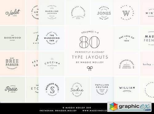 80 Type Layouts Text Based Logos