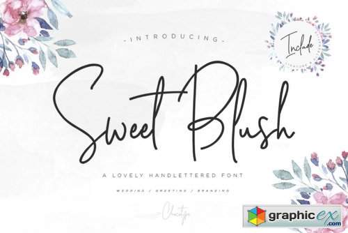 Sweet Blush Font Family - 2 Fonts