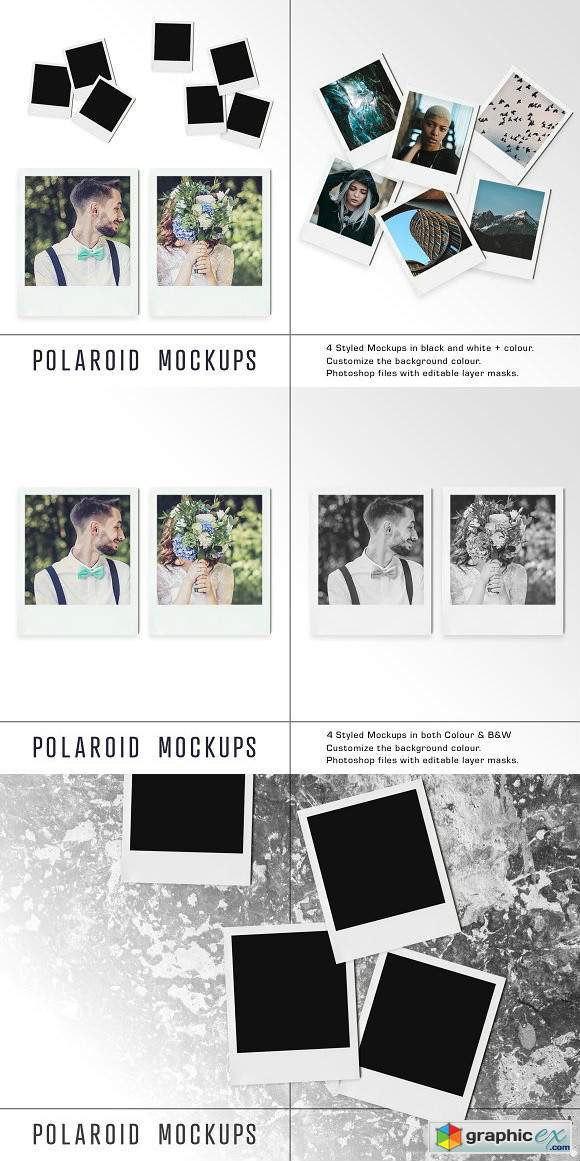 Download Polaroid Mockups » Free Download Vector Stock Image Photoshop Icon