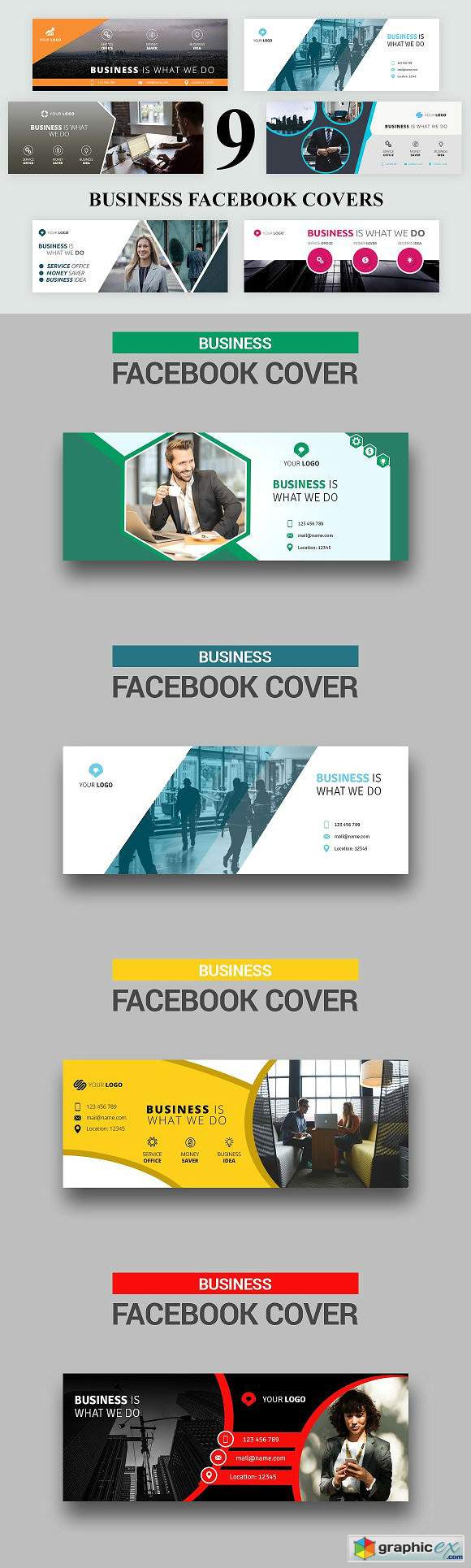 9 Business Facebook Covers
