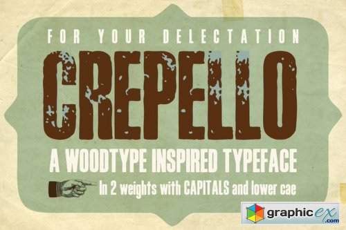 Crepello Font Family - 2 Fonts