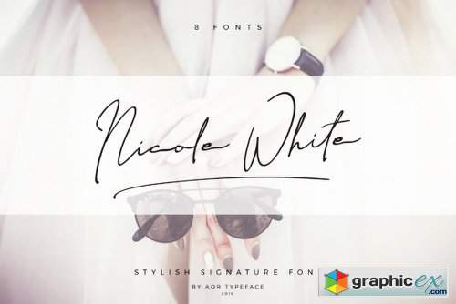 Nicole White Family - 5 Fonts