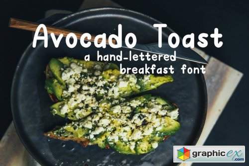 Avocado Toast Font