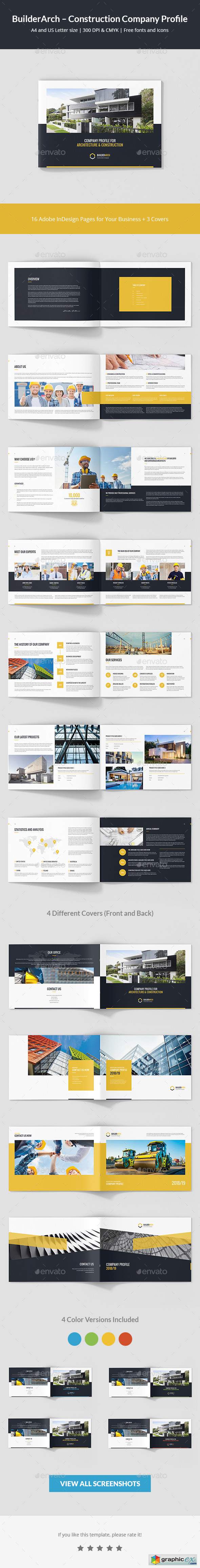 BuilderArch – Construction Company Profile Landscape