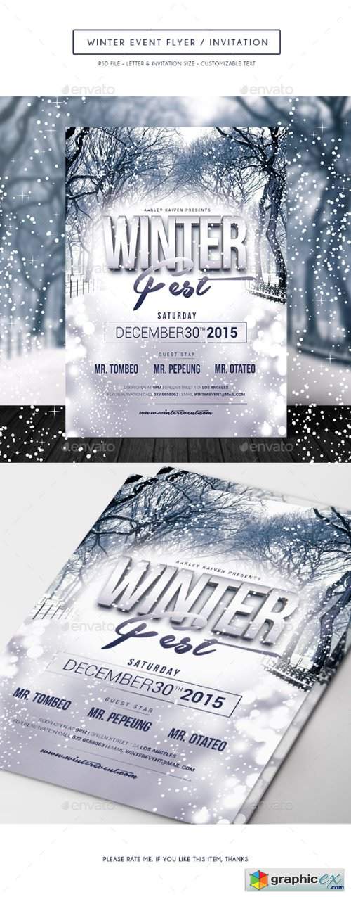Winter Event Flyer / Invitation