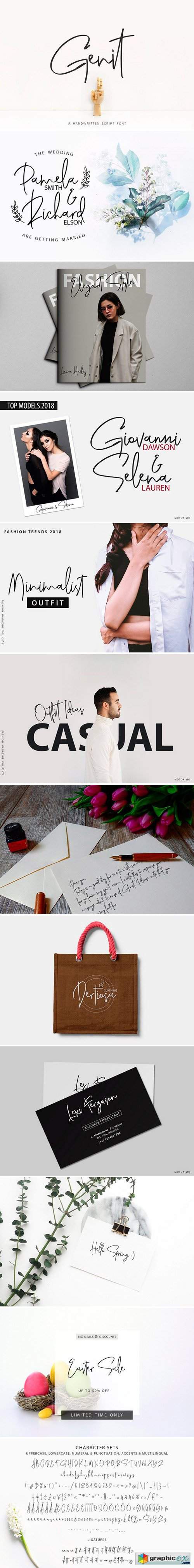 Genit - Classy Handwritten Font