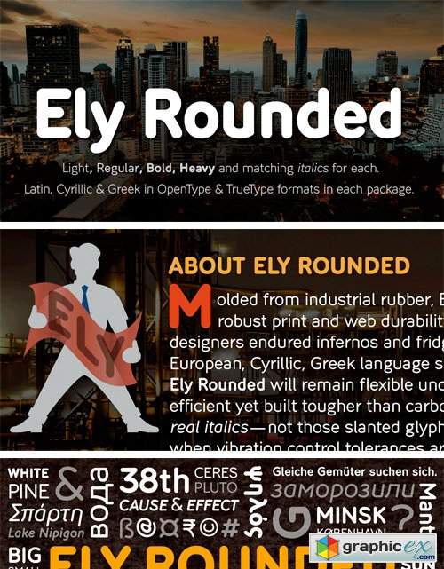 Ely Rounded Font Family