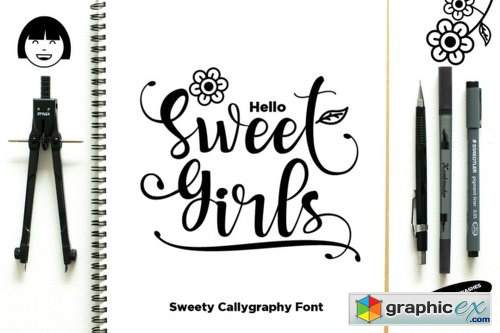 Sweet Girls Font Family - 3 Fonts