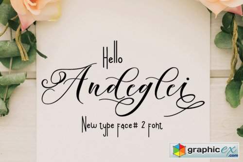 Andegli Font Family - 2 Fonts