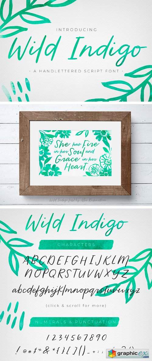 Wild Indigo Script Font