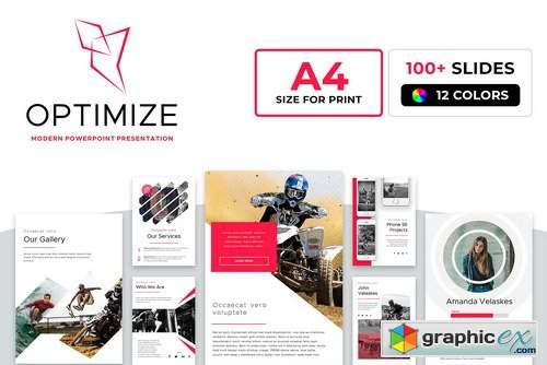 A4 Optimize Powerpoint Template