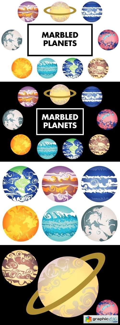 Marbled Planets