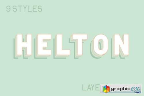 Helton Font Family - 9 Fonts