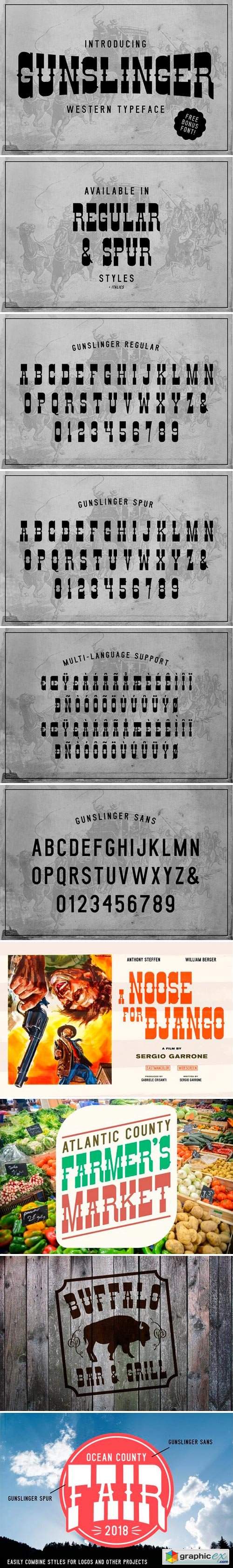 NEW! Gunslinger Typeface