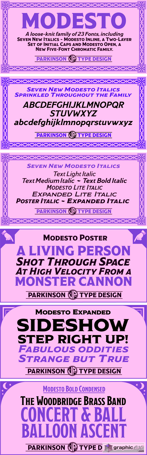 Modesto Font Family