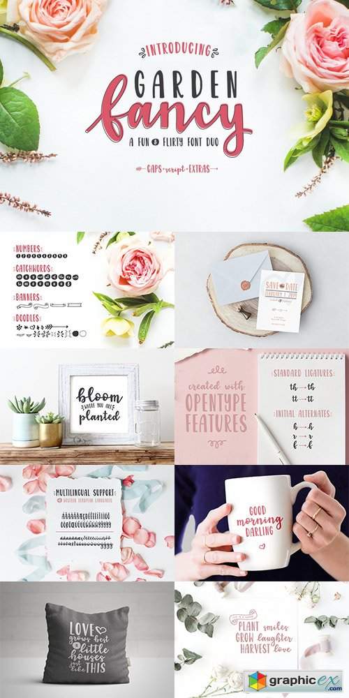 Garden Fancy Font Duo