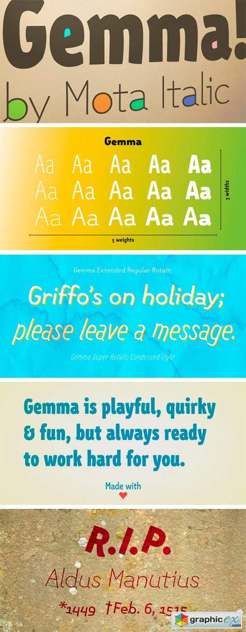 Gemma Font Family