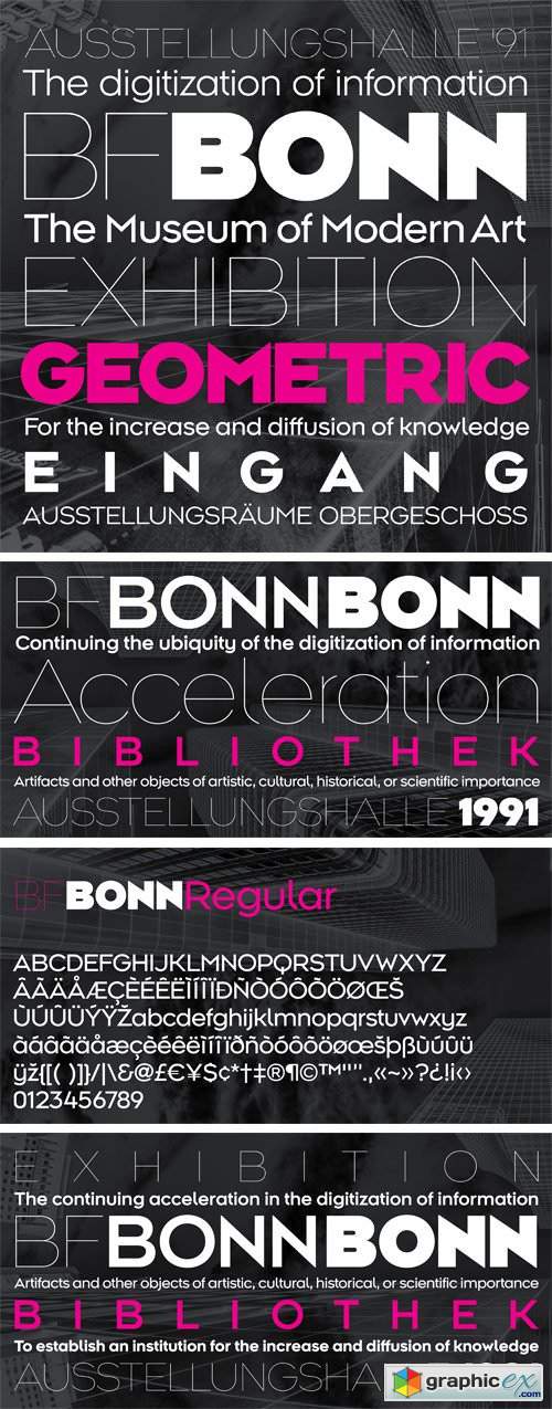 BF Bonn Font Family