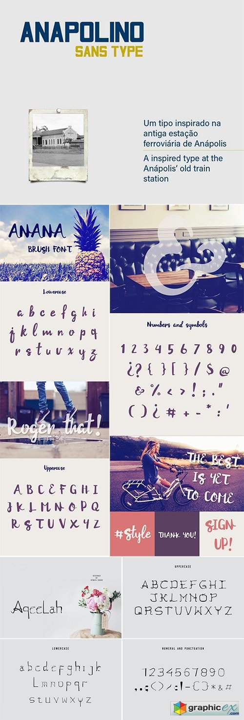 Anana Brush, ANAPOLINO, Aqeelah Font