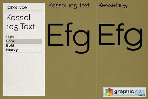 Kessel 105 Text Font Family