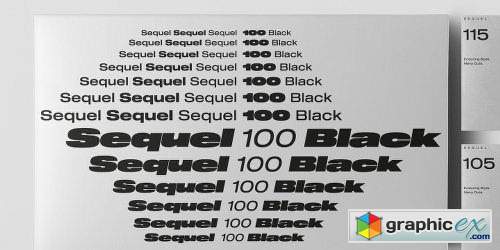 Sequel 100 Black Font Family - 16 Fonts