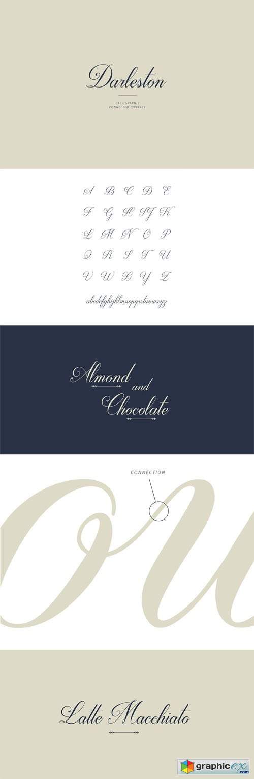 Darleston Calligraphic Typeface Font