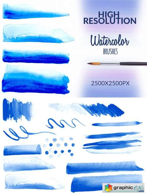 Watercolor Brushes 108995