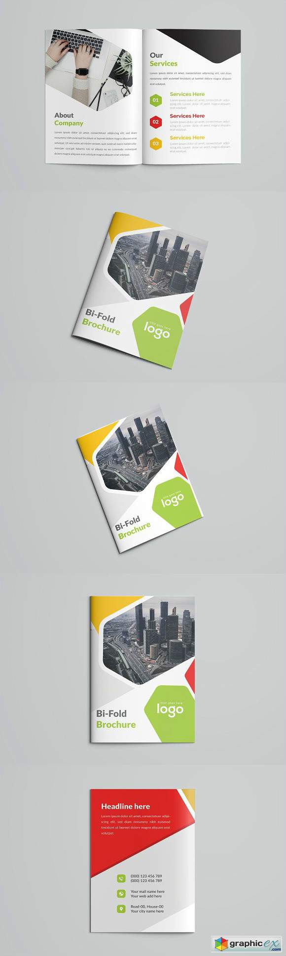 Colorful Business Bifold Brochure