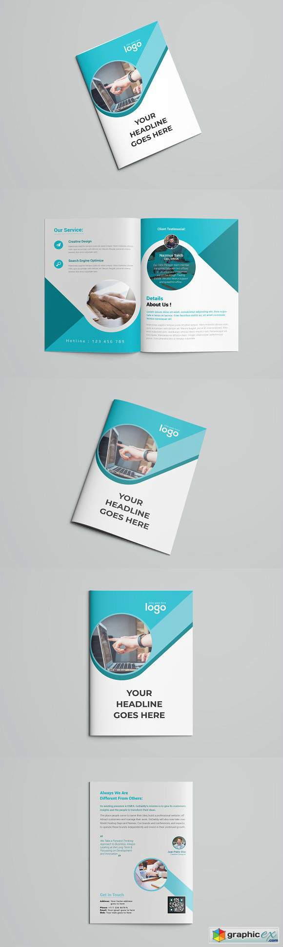 Blue Corporate Business Brochure
