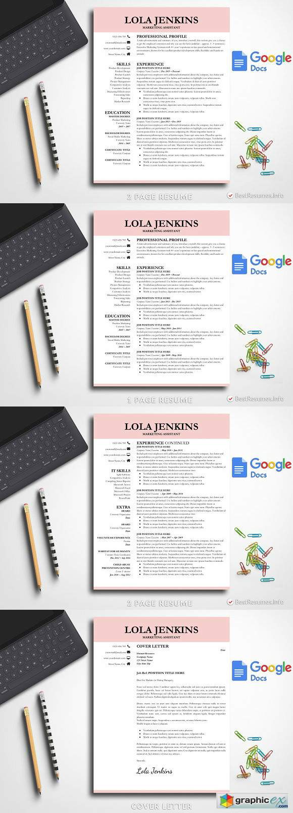 Modern Resume Template Google Docs