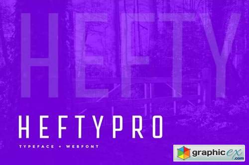 Hefty Pro Display Typeface + WebFont
